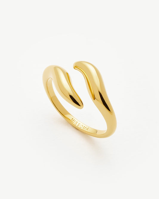 Savi Signature Open Ring | 18ct Gold Plated