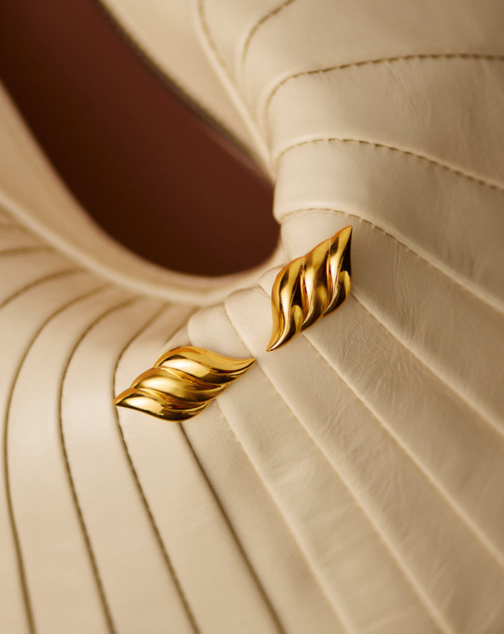 Savi Signature Oversized Stud Earrings | 18ct Gold Plated
