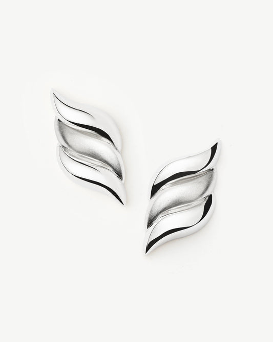 Savi Signature Oversized Stud Earrings | Sterling Silver