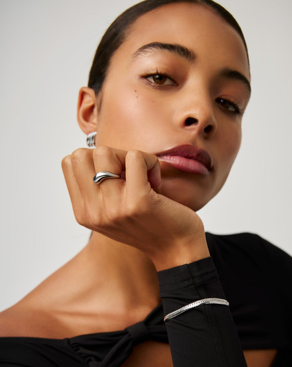 Savi Signature Stacking Ring | Silver Plated