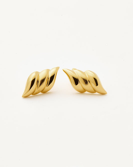 Savi Signature Stud Earrings | 18ct Gold Plated