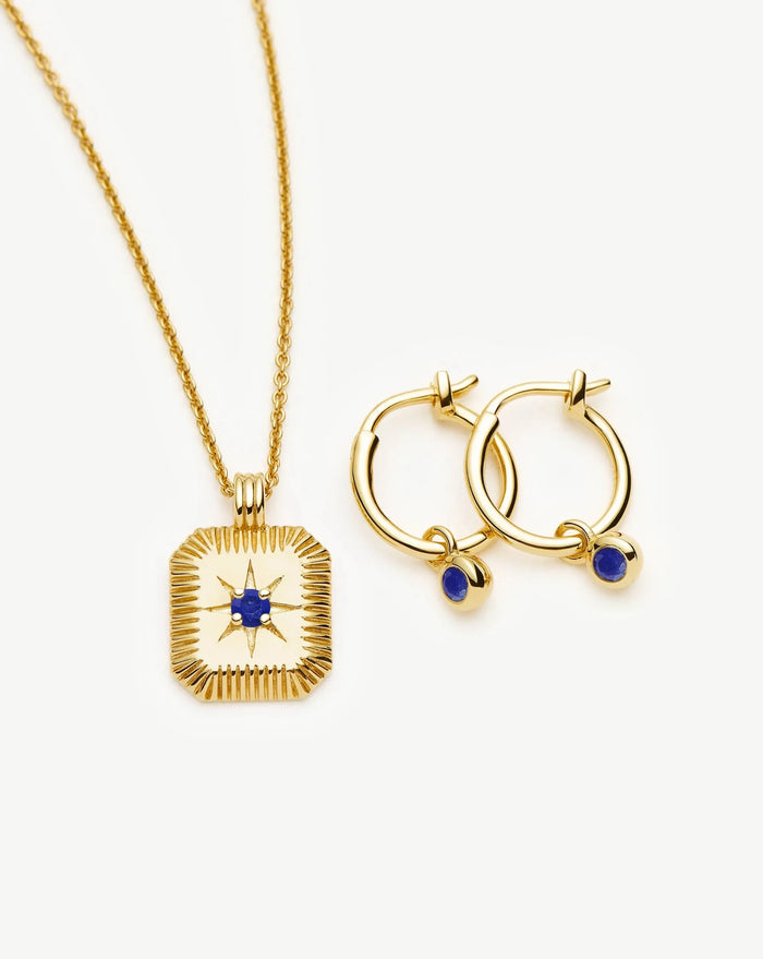 The Meaningful September Birthstone Set | 18ct Gold Vermeil/Lapis