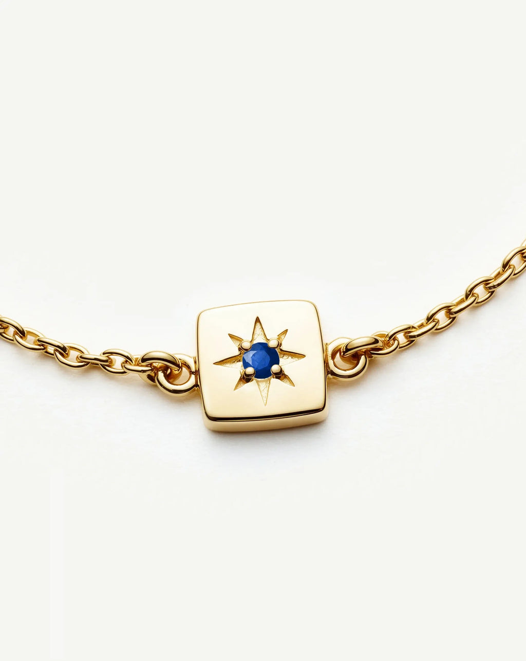 September Birthstone Slider Bracelet | 18ct Gold Plated/Lapis