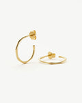 Small Molten Hoop Earrings