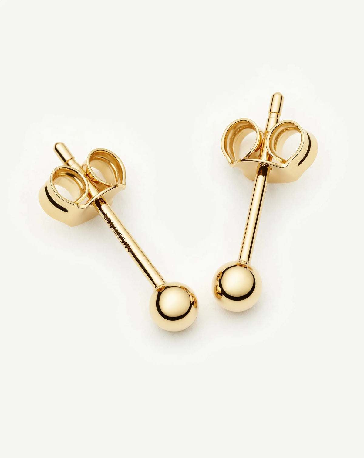 Solid Gold Classic Stud Earrings | 9ct Solid Yellow Gold