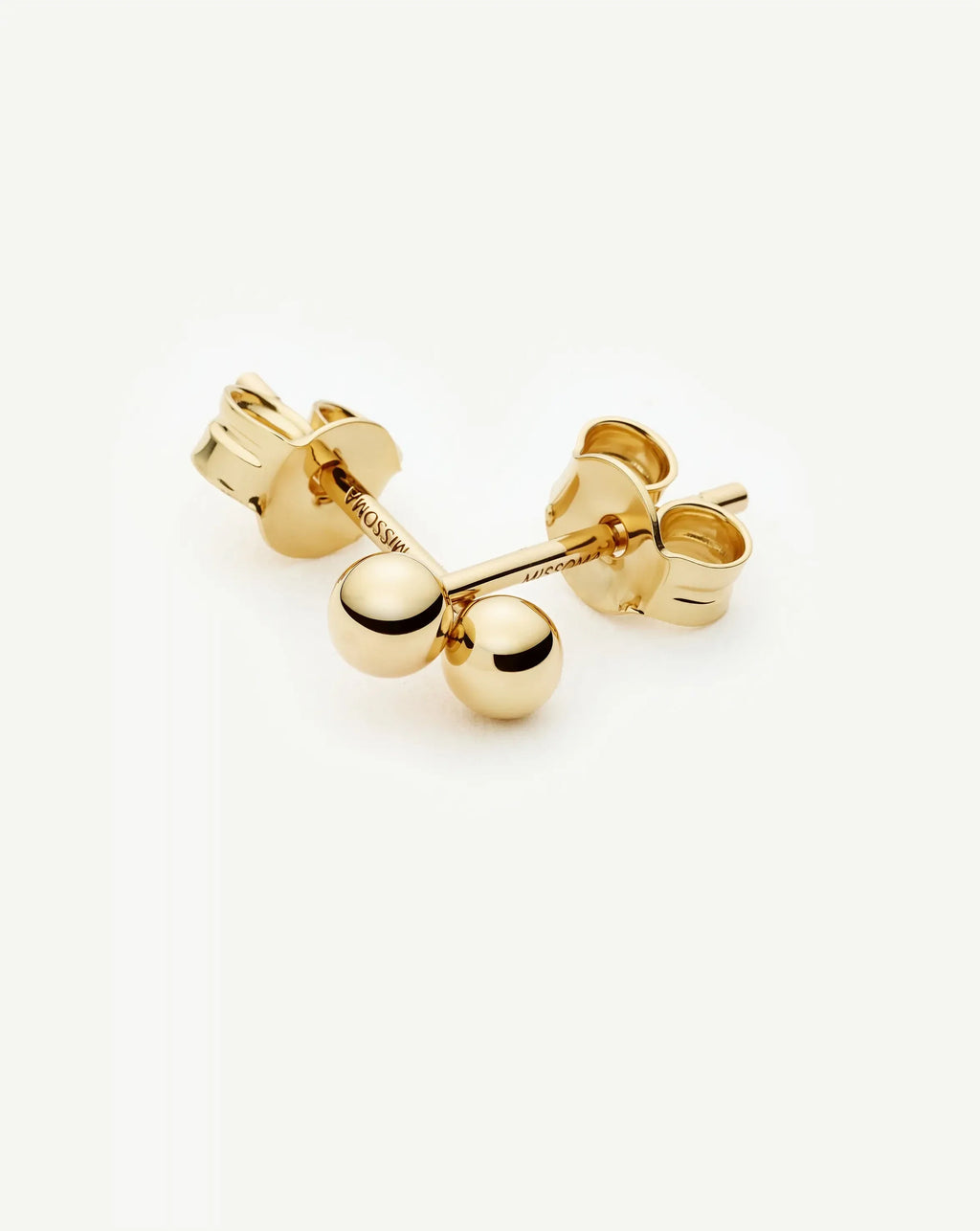 Solid Gold Classic Stud Earrings | 9ct Solid Yellow Gold