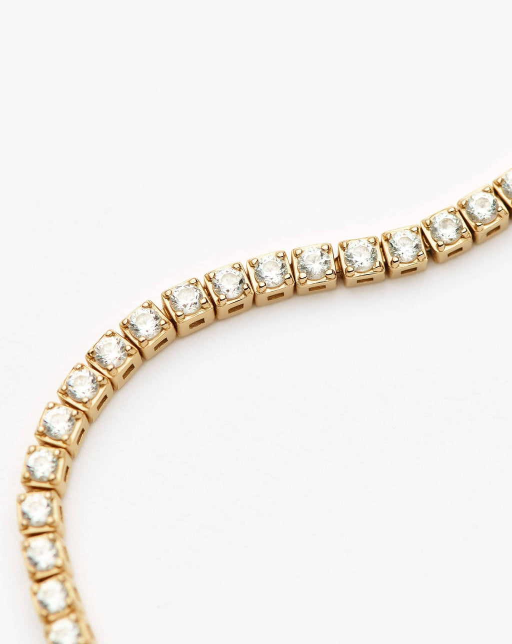 Solid Gold Diamond Tennis Bracelet | 14ct Solid Gold Lab Grown Diamonds