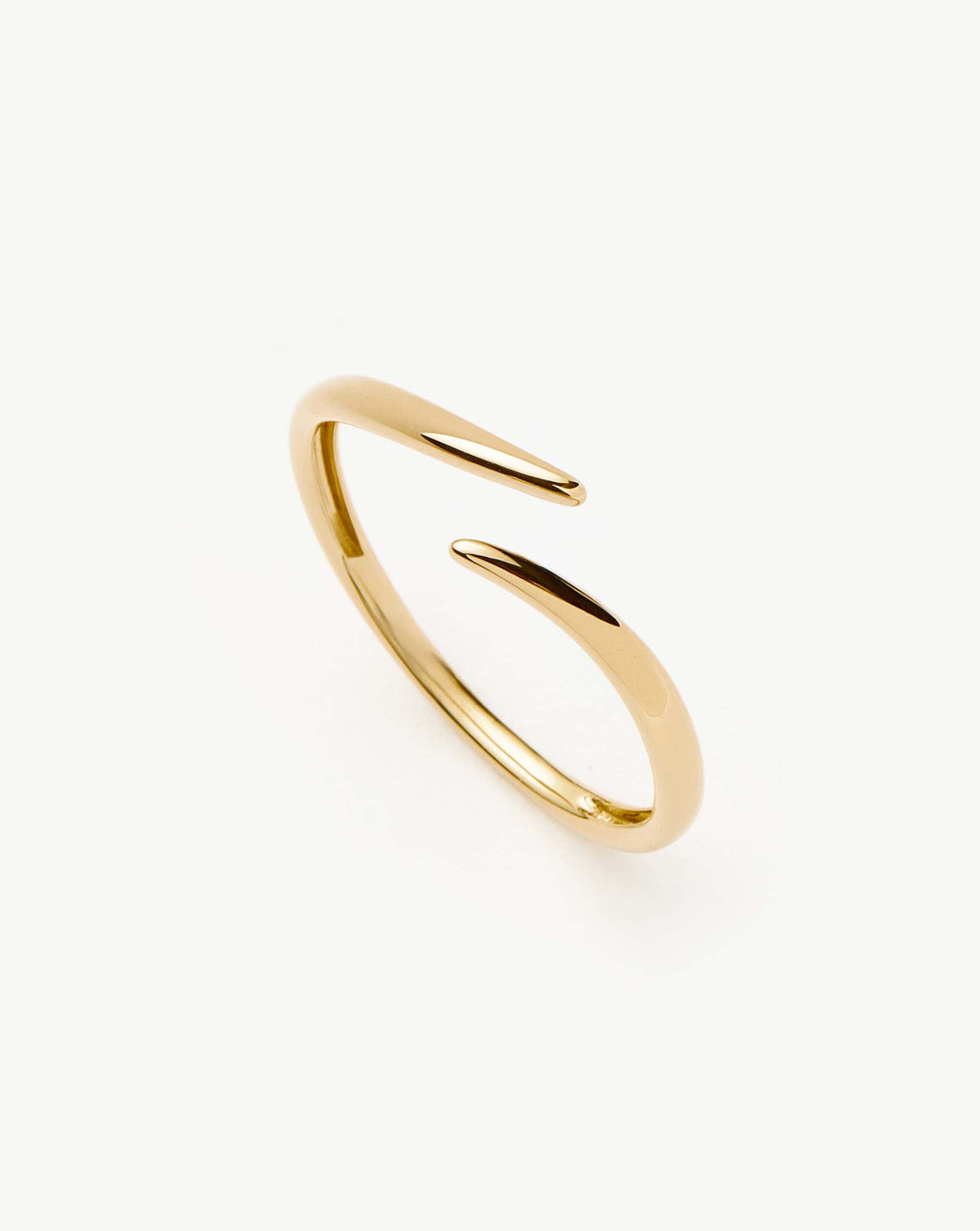 Solid Gold Open Claw Ring | 9ct Solid Yellow Gold