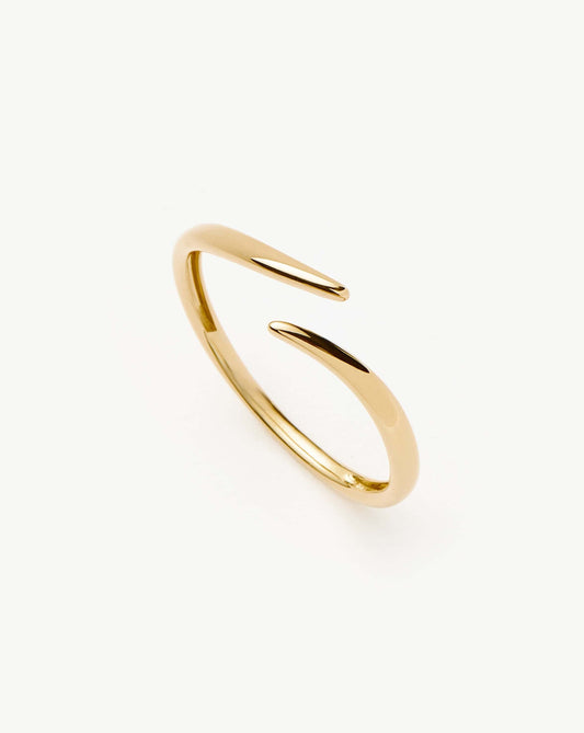 Solid Gold Open Claw Ring | 9ct Solid Yellow Gold