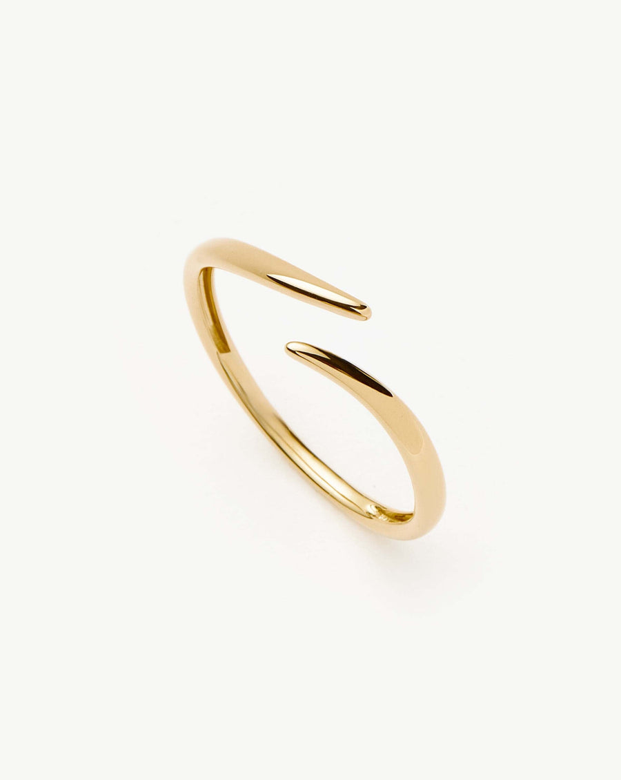 Solid Gold Open Claw Ring | 9ct Solid Yellow Gold