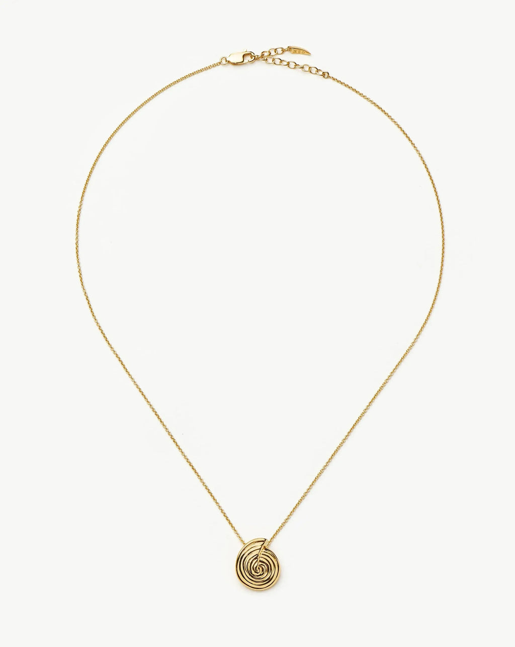 Spiral Mini Pendant Necklace | 18ct Gold Plated
