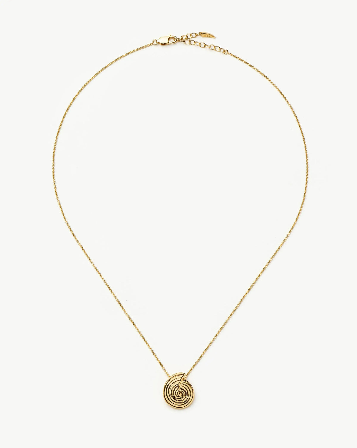 Spiral Mini Pendant Necklace | 18ct Gold Plated