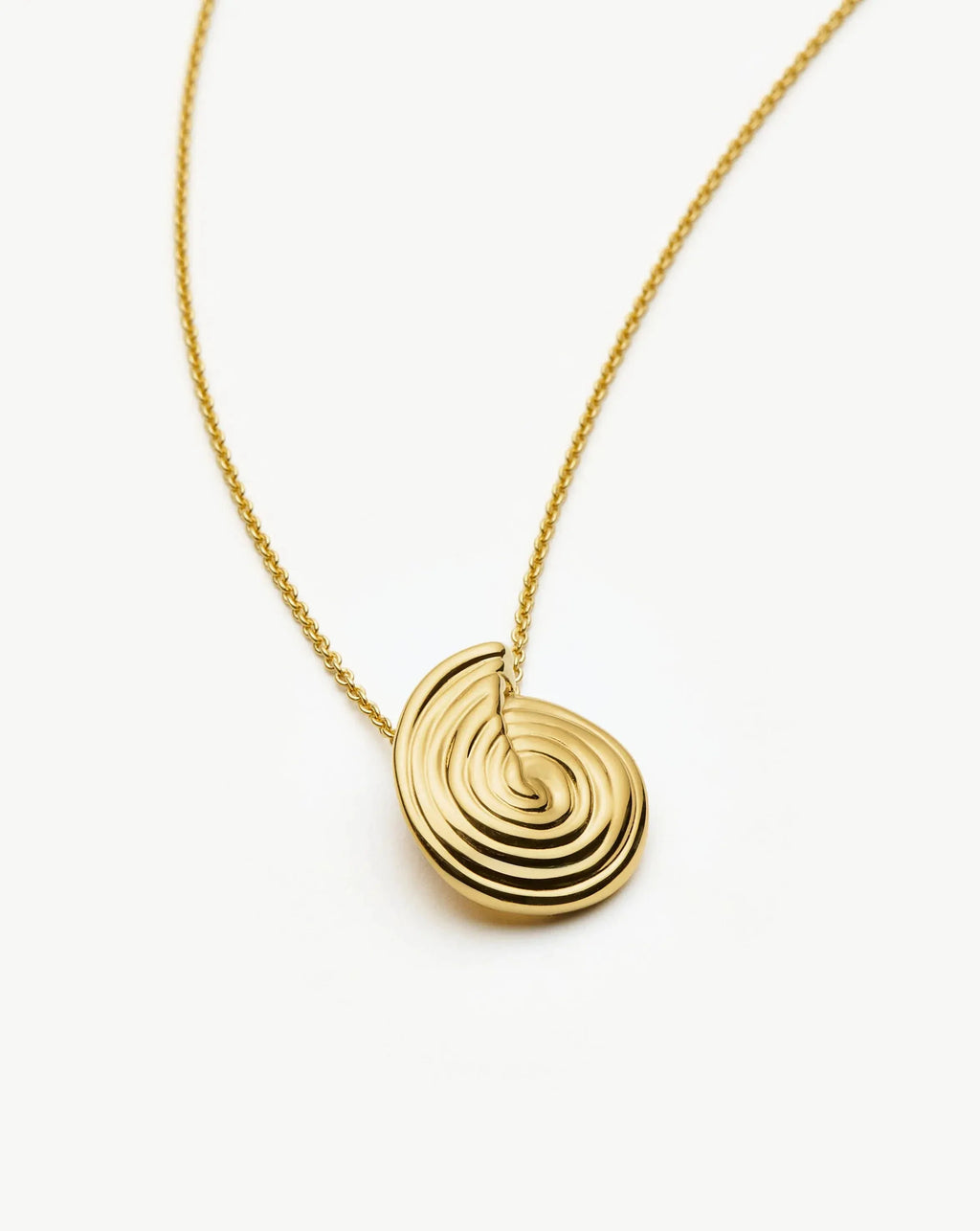 Spiral Mini Pendant Necklace | 18ct Gold Plated