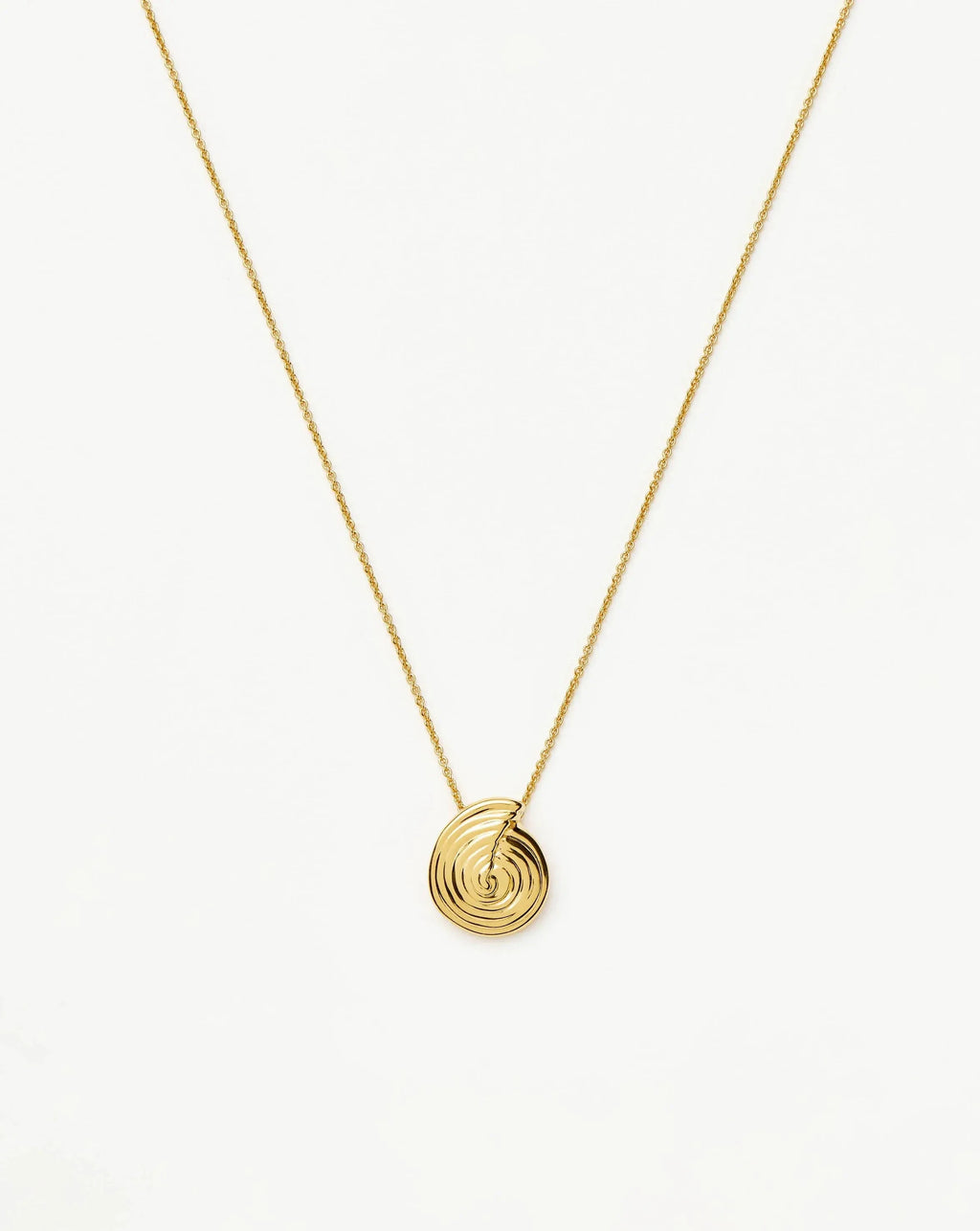 Spiral Mini Pendant Necklace | 18ct Gold Plated