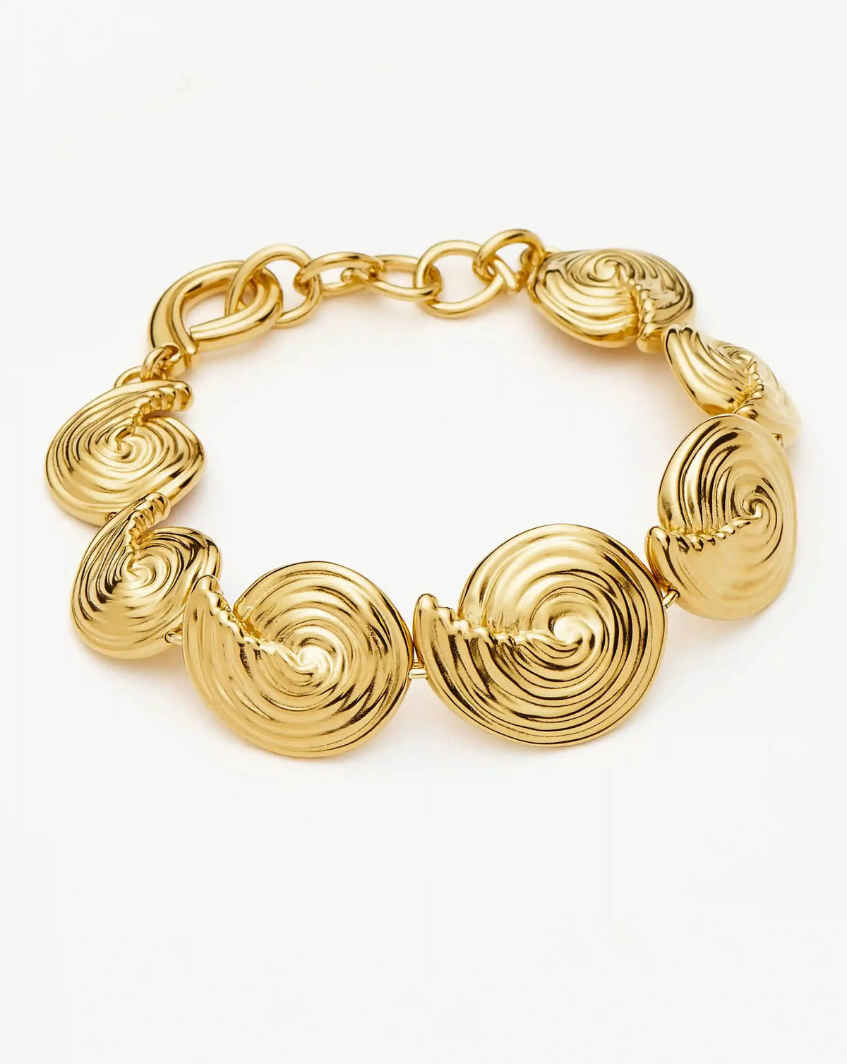 Spiral Statement Chain Bracelet | 18ct Gold Plated
