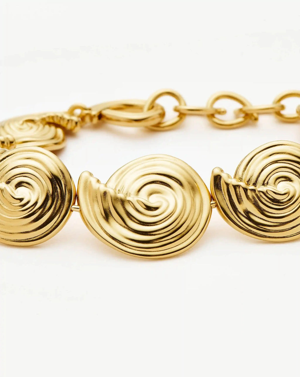 Spiral Statement Chain Bracelet | 18ct Gold Plated