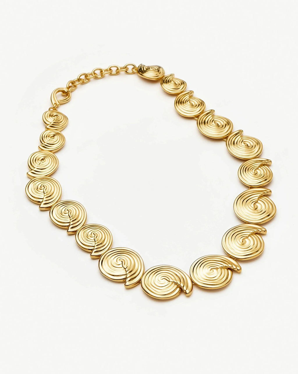 Spiral Statement Chain Necklace | 18ct Gold Plated