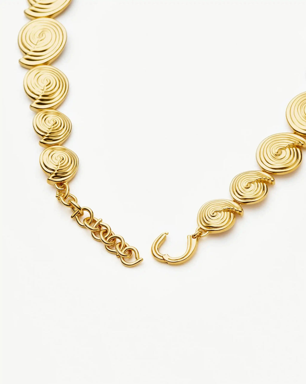 Spiral Statement Chain Necklace | 18ct Gold Plated