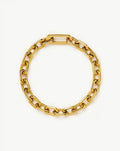 Square Paperclip Chain Bracelet | 18ct Gold Plated