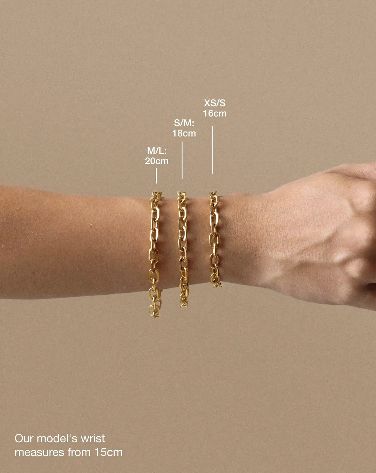Square Paperclip Chain Bracelet | 18ct Gold Plated