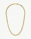 Square Paperclip Chain Necklace | 18ct Gold Plated