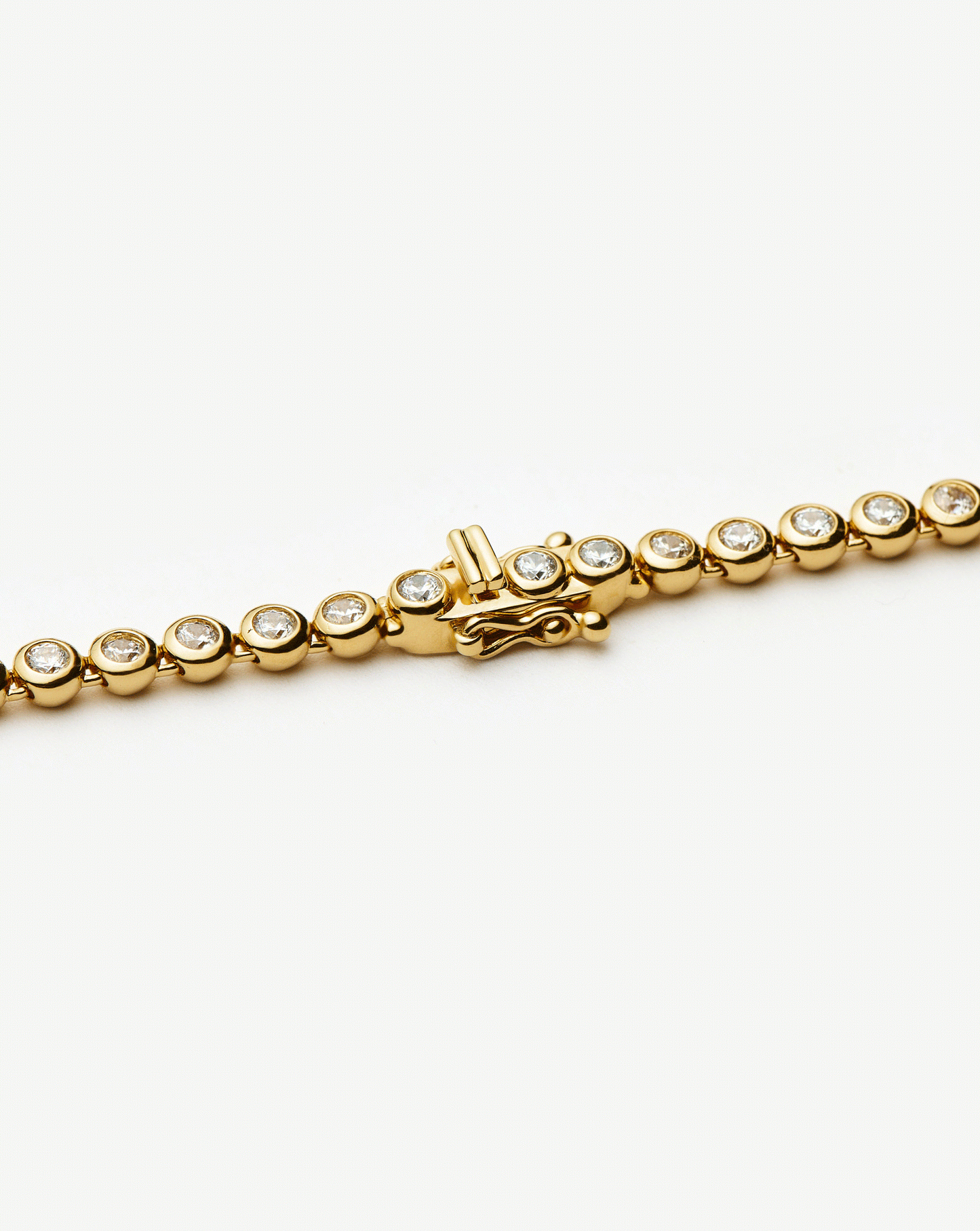 Tennis Round Bracelet | 18ct Gold Plated Cubic Zirconia