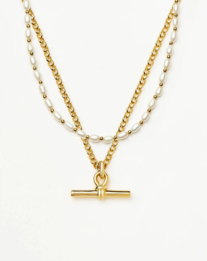 The Andy Pearl Necklace Set | 18ct Gold Plated/Pearl