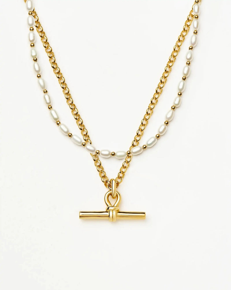 The Andy Pearl Necklace Set | 18ct Gold Plated/Pearl