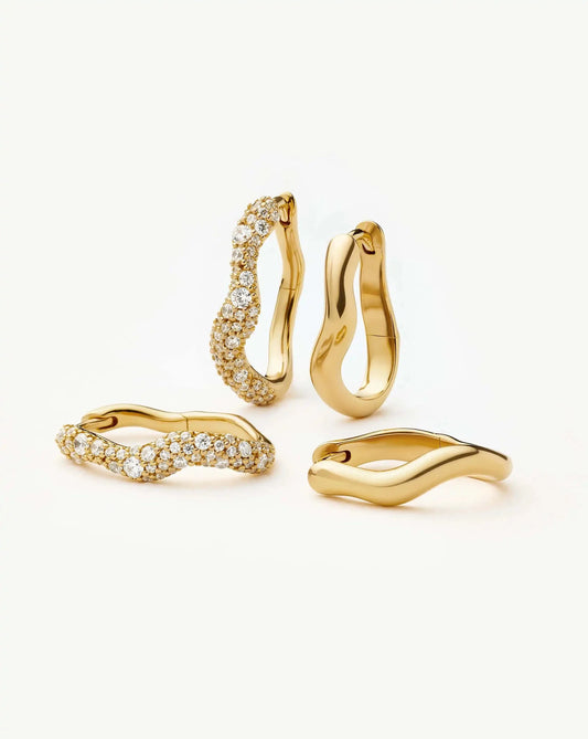 The Day-to-Night Hoop Set | 18ct Gold Plated/Cubic Zirconia