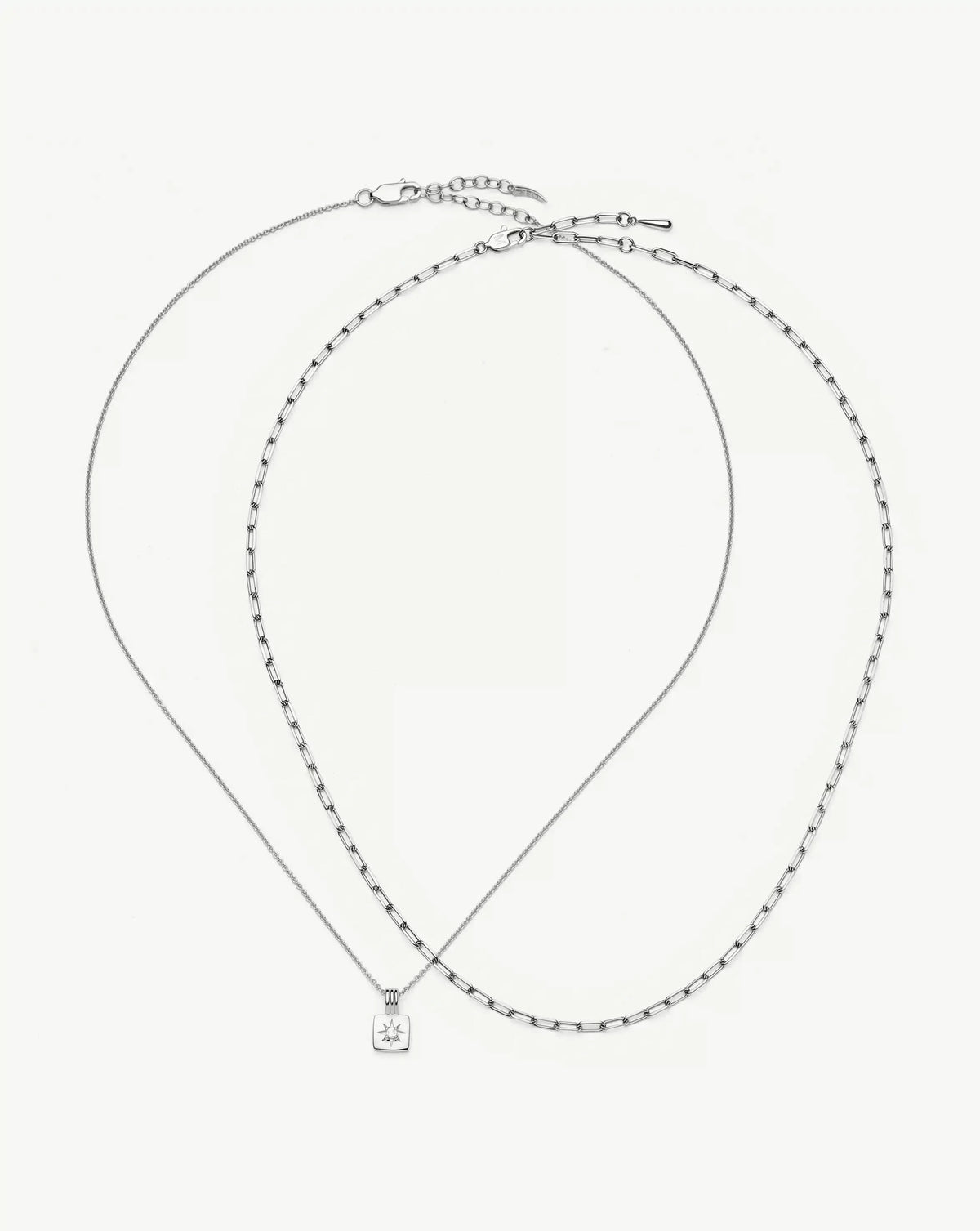 The Effortless Necklace Set | Platinum Plated
