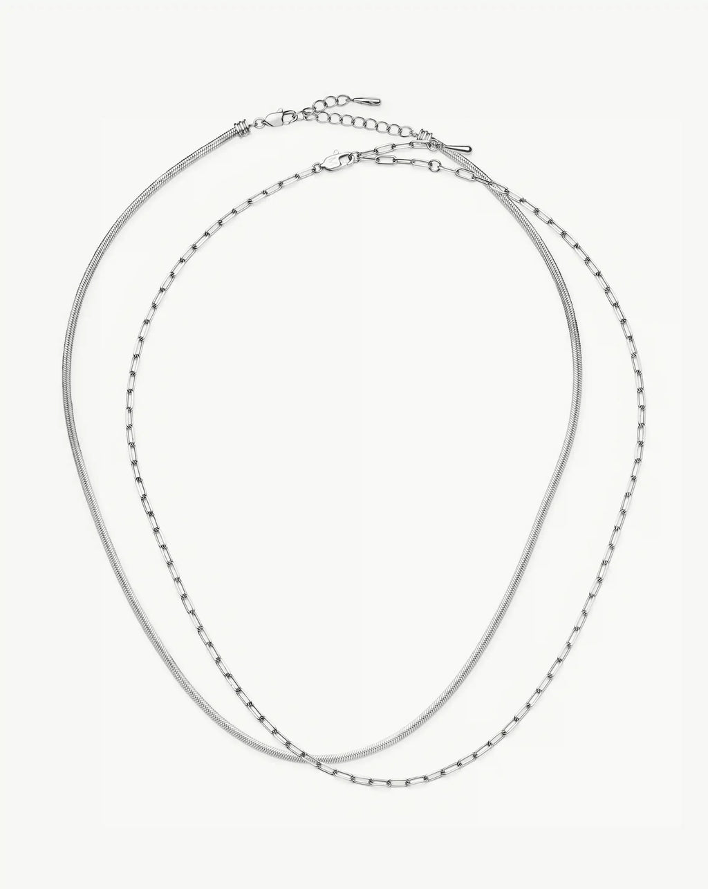 The Go-To Necklace Set | Platinum Plated