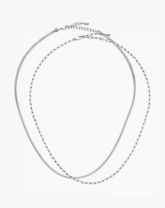 The Go-To Necklace Set | Platinum Plated