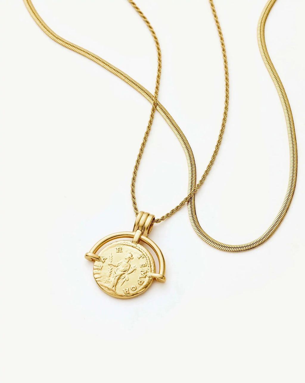 The Roman Arc Everyday Necklace Set | 18ct Gold Plated
