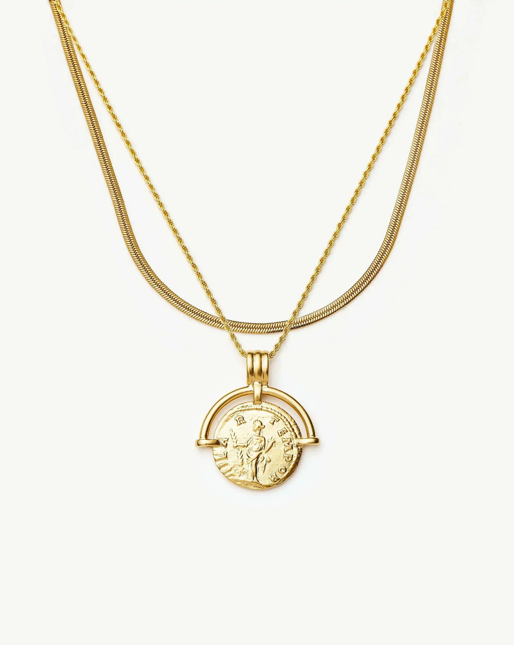 The Roman Arc Everyday Necklace Set | 18ct Gold Plated