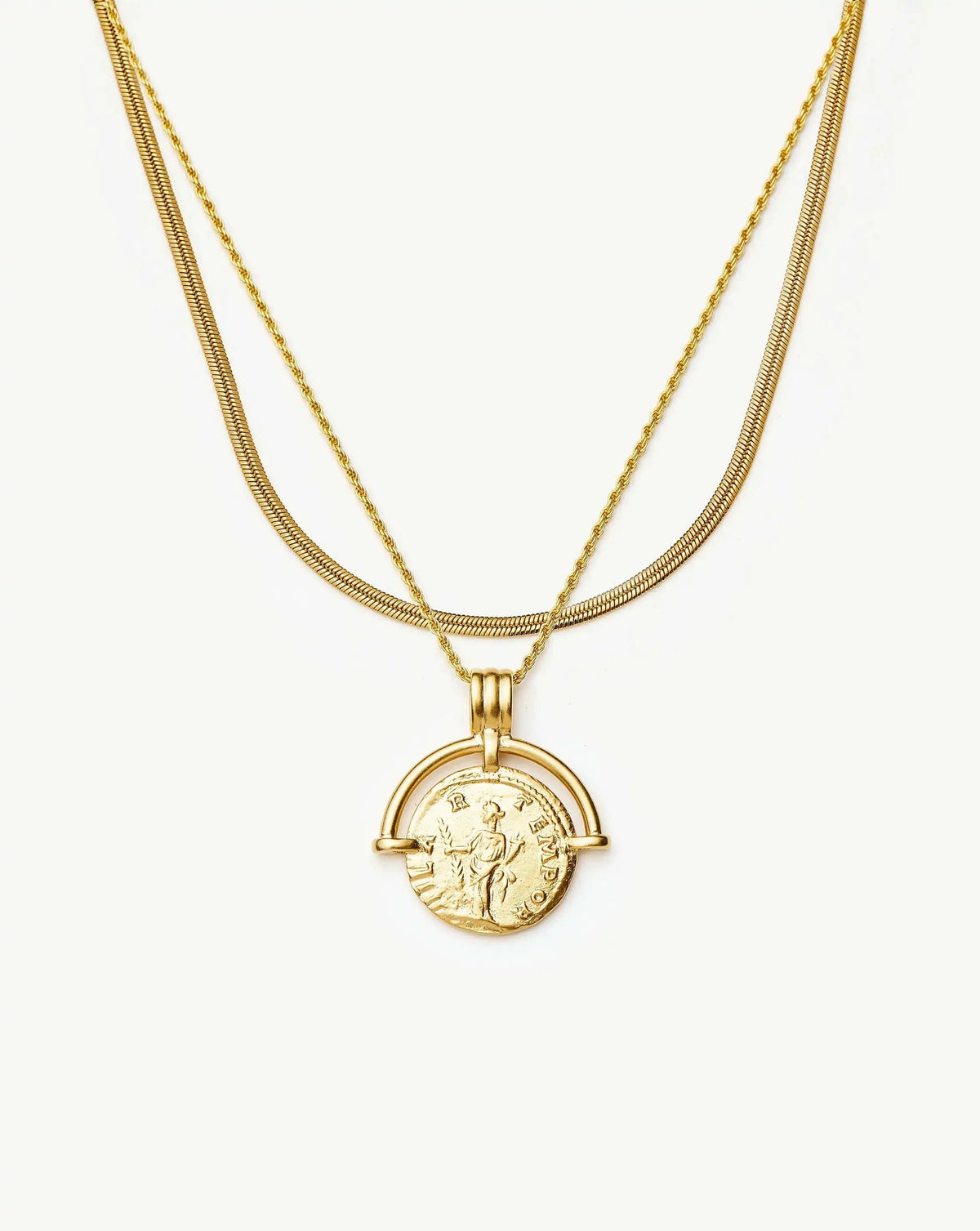 The Roman Arc Everyday Necklace Set | 18ct Gold Plated