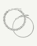 The Timeless Bracelet Set | Sterling Silver/Platinum Plated