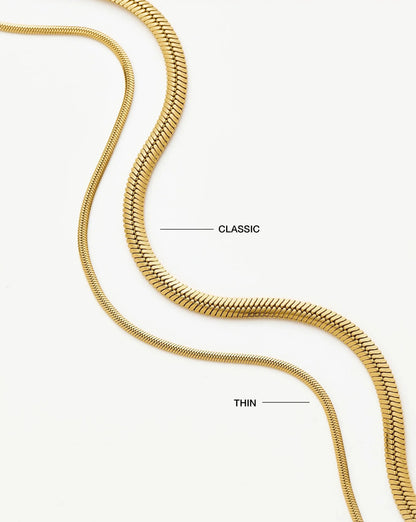 Thin Snake Chain Bracelet | 18ct Gold Plated