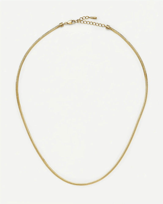 Thin Snake Chain Necklace | 18ct Gold Plated
